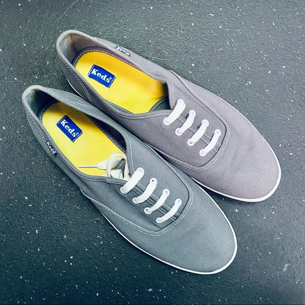 Keds Women Canvas Champion Original Shoes, Graphite Grey
